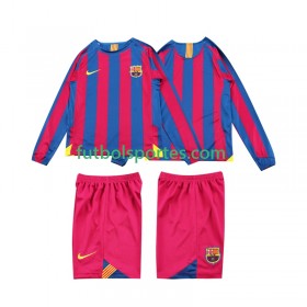 Camiseta FC Barcelona 2006 Retro Niño Primera Equipación 2005 Manga Larga